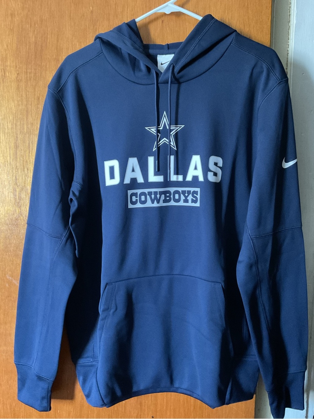 Nike Dallas Cowboys Men's Navy Pullover Hoodie Therma-Fit